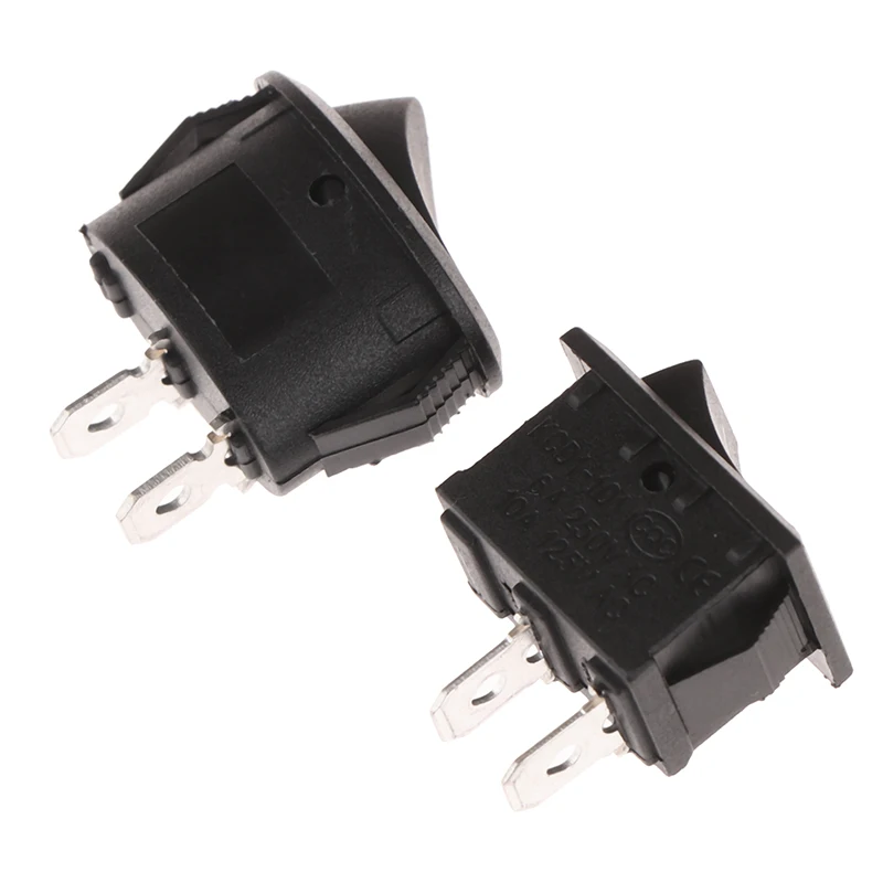 10 шт./лот KCD1 овальный кулисный переключатель 2 контакта 2 шестерни электрический чайник кулисный переключатель питания ВКЛ-ВЫКЛ переключатель формы лодки