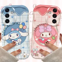 Sanrio Cinnamoroll Mymelody Silicone Phone Case For Samsung Galaxy A53 A54 A34 A14 A24 A13 A23 A33 A73 A15 A05 A05S A71 Cover