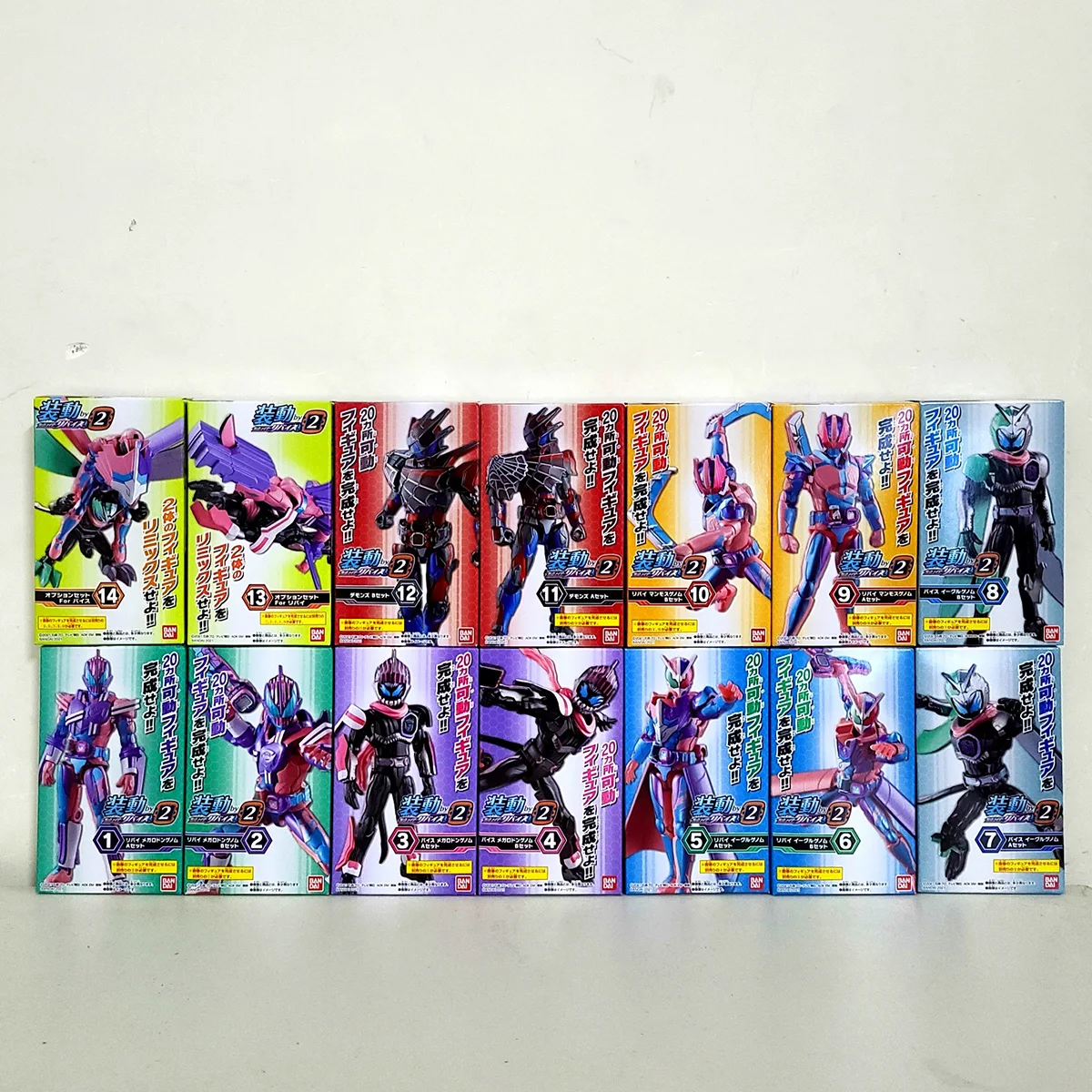 

Bandai Genuine Kamen Rider Action Figure Revice Shark Mammoth Spider EX CASHAPON Joints Movable Assembled Model Toys