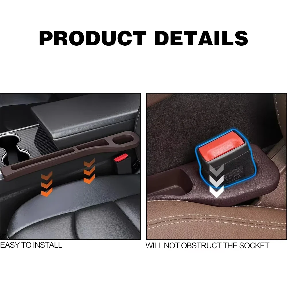 2Pcs for BMW MINI R55 R56 F55 F56 R57 R58 R59 Cooper Coopers Car Seat Gap Filler Between Seat Crevice Interior Decoration view 5