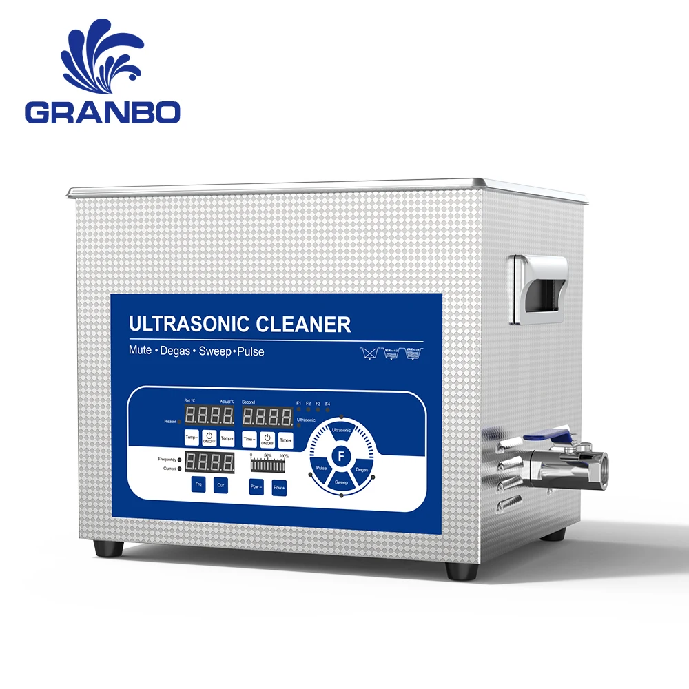 

80khz Ultrasonic Jewelry Cleaner Stainless Steel Machine for RV Car Hotel Household Use Low Noise 10L High Frequency Bath Pro