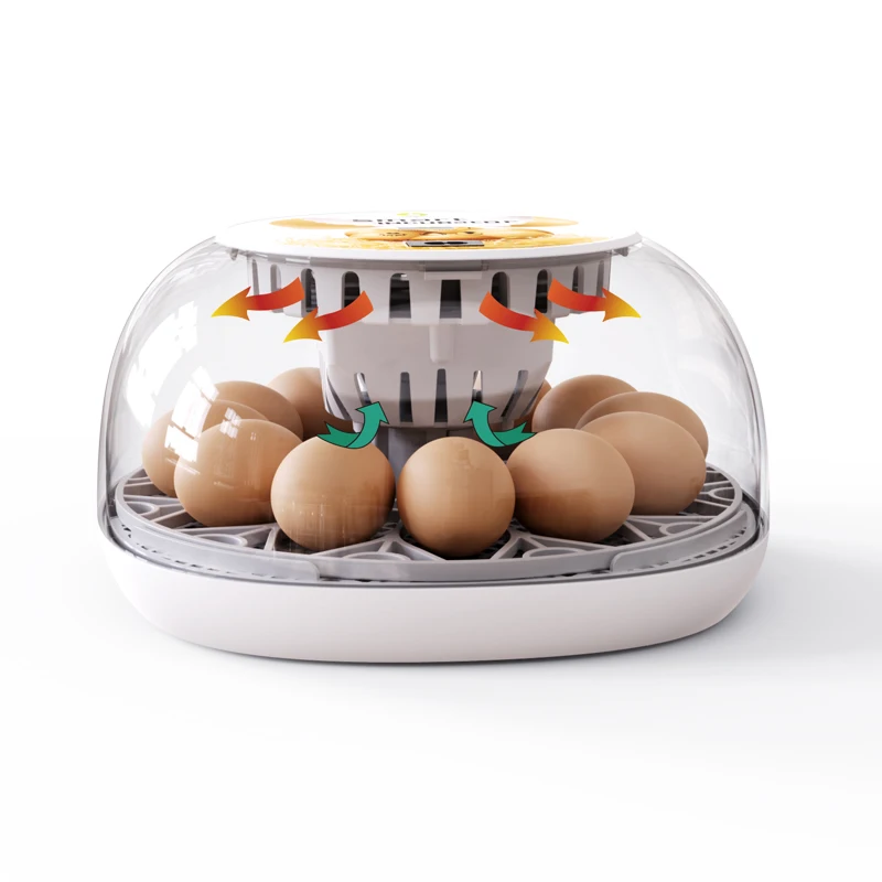 Household Small Chicken, Duck, Goose Egg Incubator Automatically Add Water Intelligent Temperature Control 12 Incubators