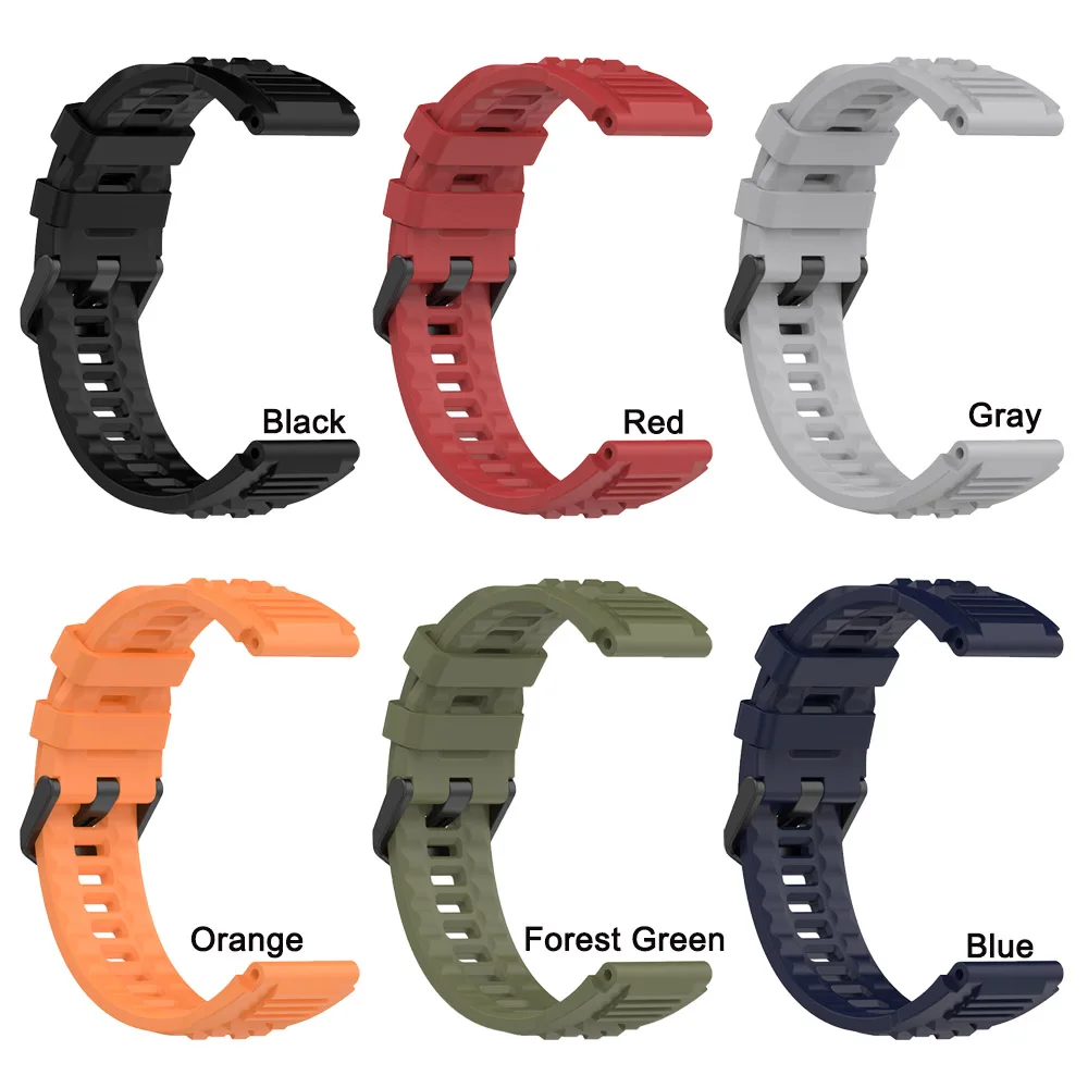 Amazfit T-Rex Ultra 2023 A2142 용 회색 교체 실리콘 밴드 Huami T-Rex Ultra 손목 밴드 용 Smartwatch 스포츠 시계 스트랩