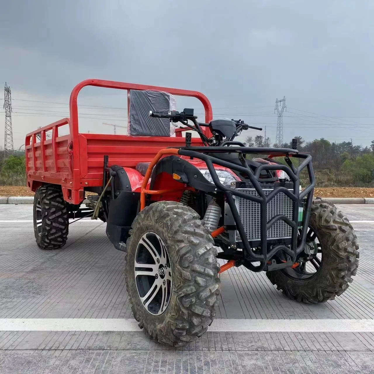 2024 New price  4X4 Quad Bike 400cc 500cc 300cc ATV for Adults Cargo with Trailer Shaft Drive