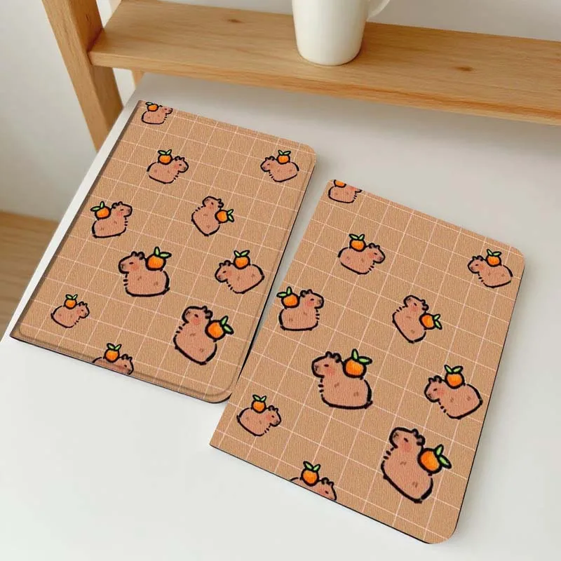 

Чехол с рисунком капибары, утки и моркови для планшетов Vivo IQOO Pad2, Pad3, Pad5, Air SE Pro 12.1, 12.3, 13, 11.5, 11 дюймов