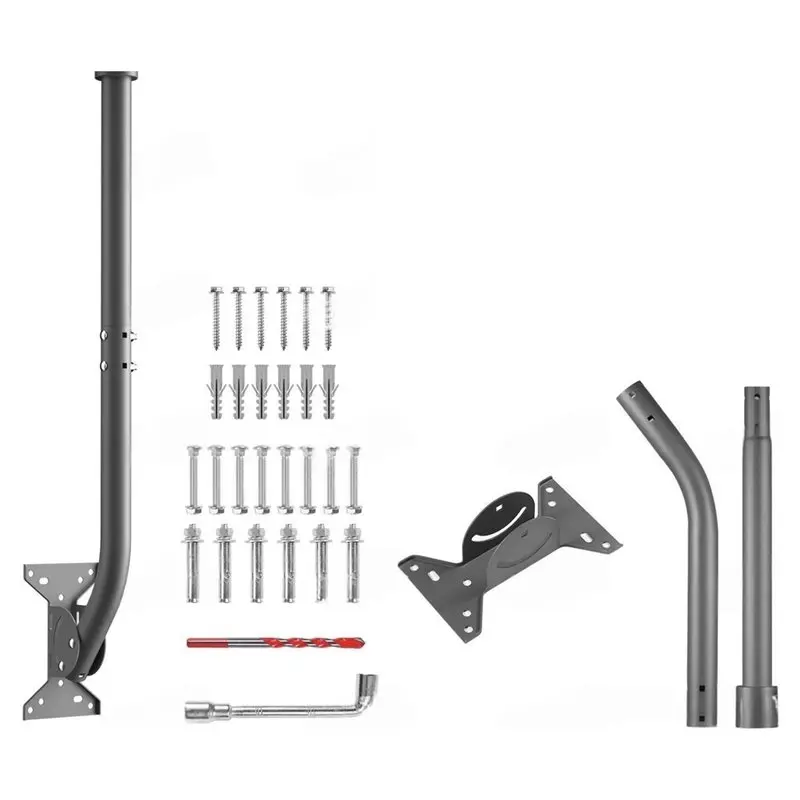 [NEW!AA73】 Wall Mount Kit For Starlink V5 Pipe And Install Bracket- For Starlink V5 For Roof Top Exterior Installation