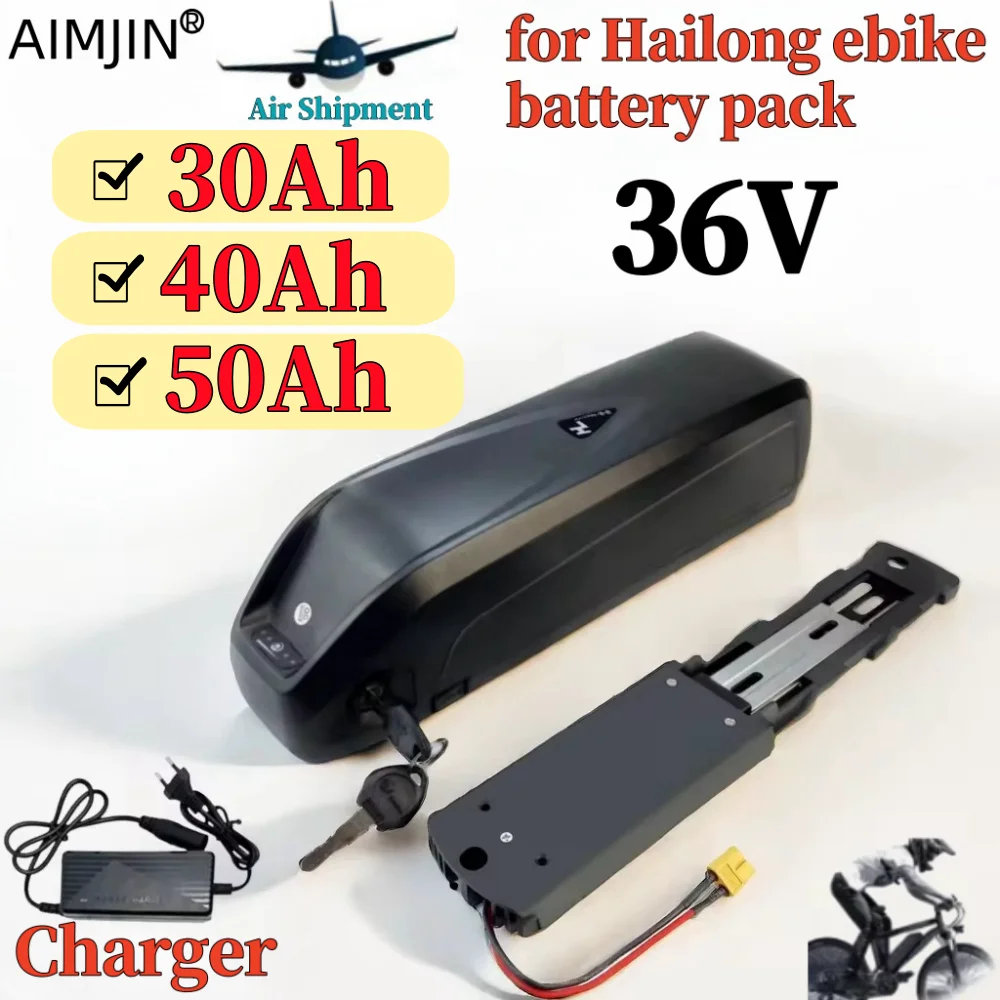 

36V 30AH/40AH/50AH suitable for Hailong No.1 battery pack, newly upgraded, long-lasting battery pack with charger