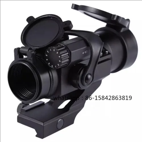 offset-mount-optical-sight-m2-m3-red-green-dot-silver-film-scope-shooting-toy-accessory