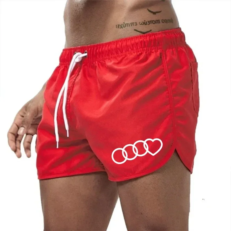 Pantalones cortos deportivos para hombre, ropa de playa de lujo, verano, 2024