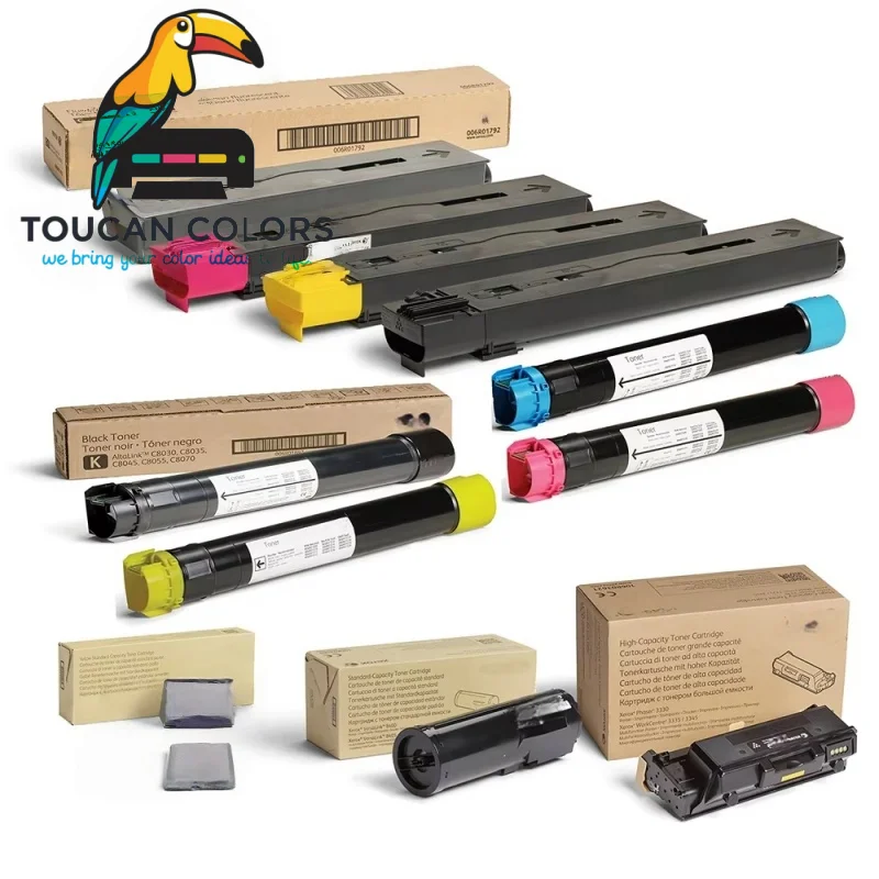 Tóner de Fábrica para Cartuchos de Impresora ToucanPrinter, Compatible con Xerox V80 700 C75 C70 7855 C8055 C8155 B230 B310 B315 C230 C235 B410 C415