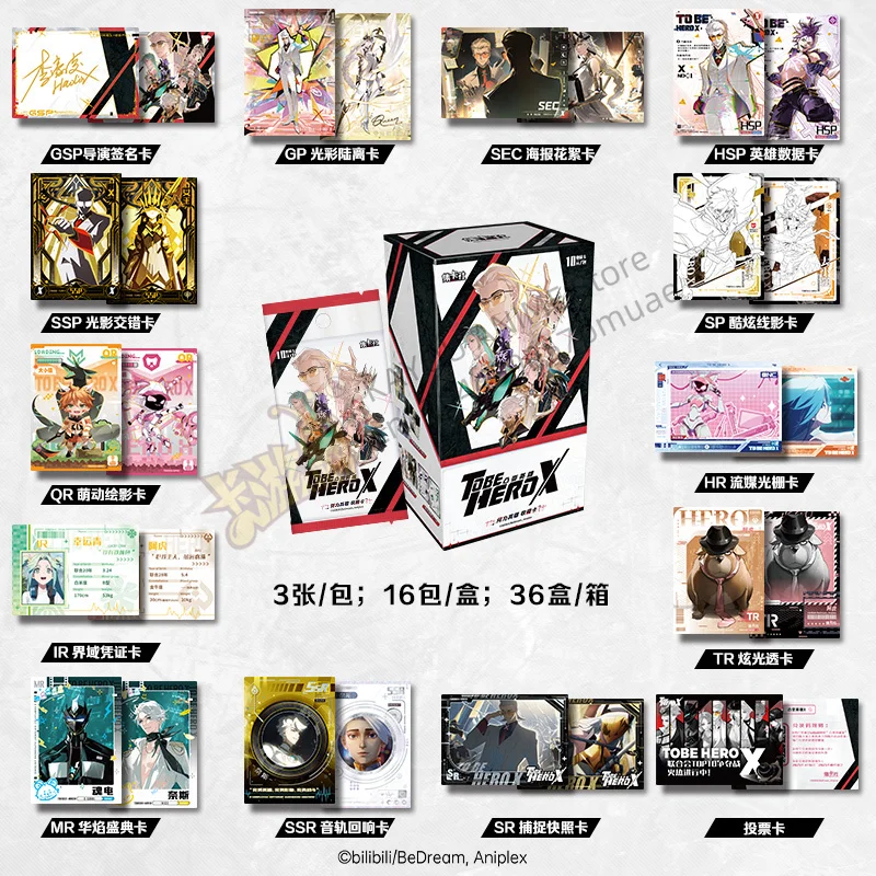 Card. Fun Convex Hero X Acrylic Collection Card Original Box Genuine Rare What Is A Hero Animation Cartoon Peripheral Toy Gift