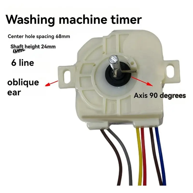 A29R 5X 6 Line Oblique Ear Washing Machinetimer 68Mm Center Hole Distance 90 Degree Switch Shaft
