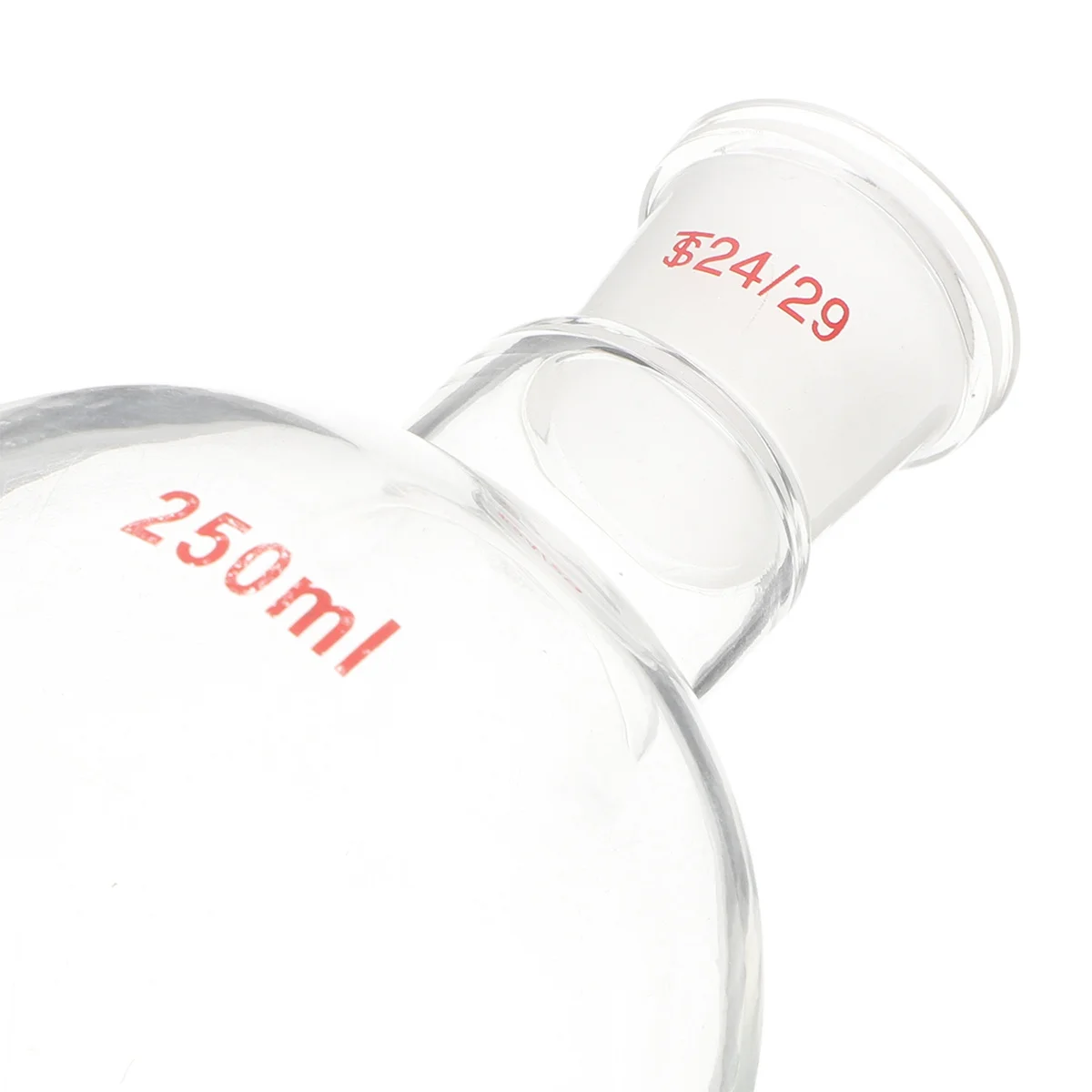 1Pcs Single Neck Round Bottom Boiling Flask 250ml Laboratory Glassware Glass Flask Organic Chemistry Vacuum Heating Reaction