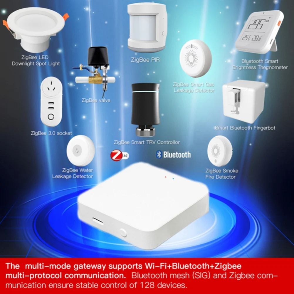 B03C-1 Piece Tuya Zigbee Smart Gateway Hub Multi-Mode Gateway Sensor Smart Life Control Work