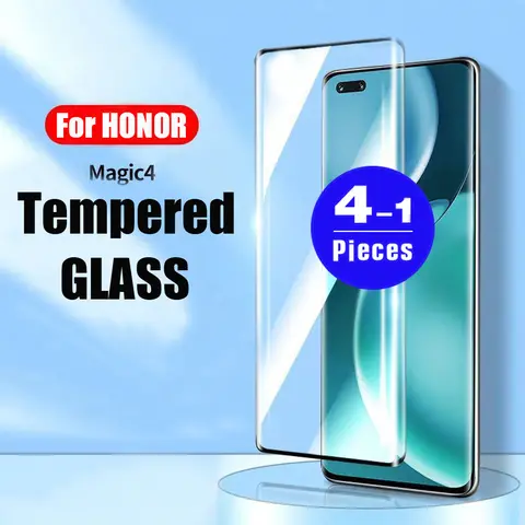 1-4Pcs HD Glass protective film for Honor magic 4 3 70 pro plus 60 SE 50 lite Tempered glass phone screen protector smartphone