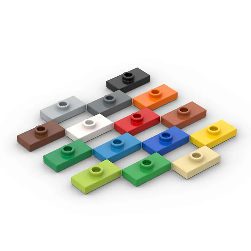 Building Blocks Bricks Plate Modified 1x2 with 1 Stud 3794 15573 Compatible with Assembles Particles All Brands Blocks