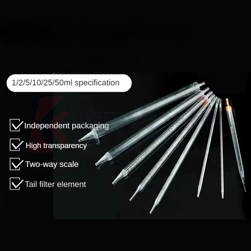 1ml/2ml/5ml/10ml/25ml Disposable Pipettes, Plastic Dropper, Serum Pipettors, Aseptic Packaging