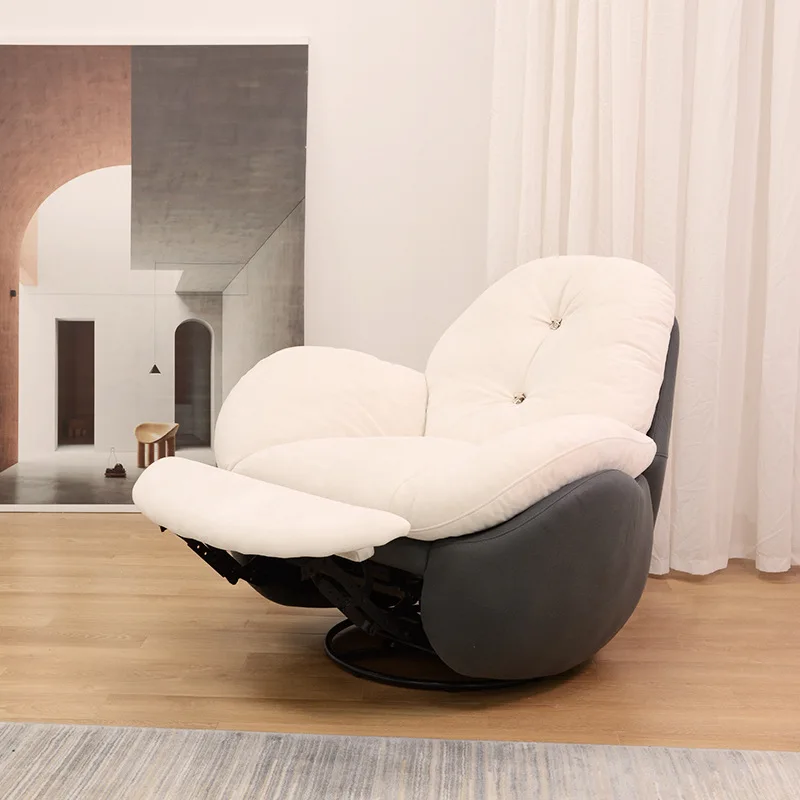 Multifunctional Electric Rocking Chair Living Room Bedroom Reclining Chair Penguin Chair Lazy Sofa Home Casual Suede