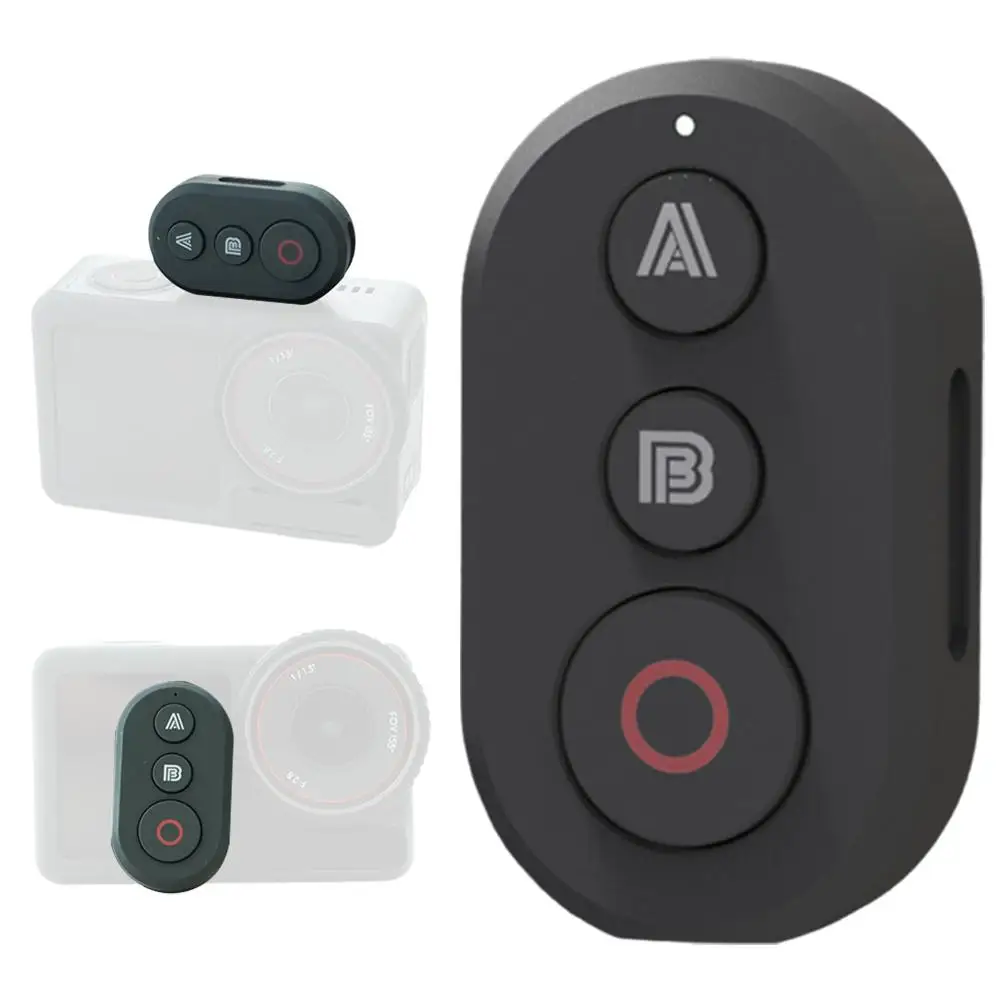 Wireless Bluetooth Remote Control For DJI Action5pro/4 With Wrist Strap Zoom Function N8P3