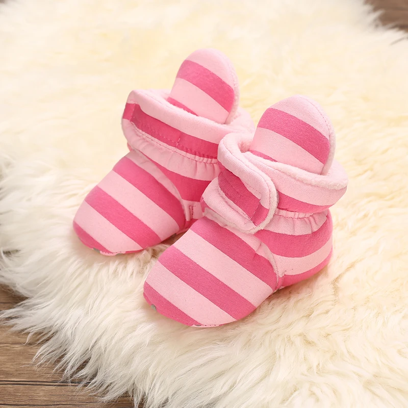 Newborn Winter Snow Baby Boots Warm Booties Soft Sole First Walkers Shoes for Baby Infant Shoes Toddler 0-18Months