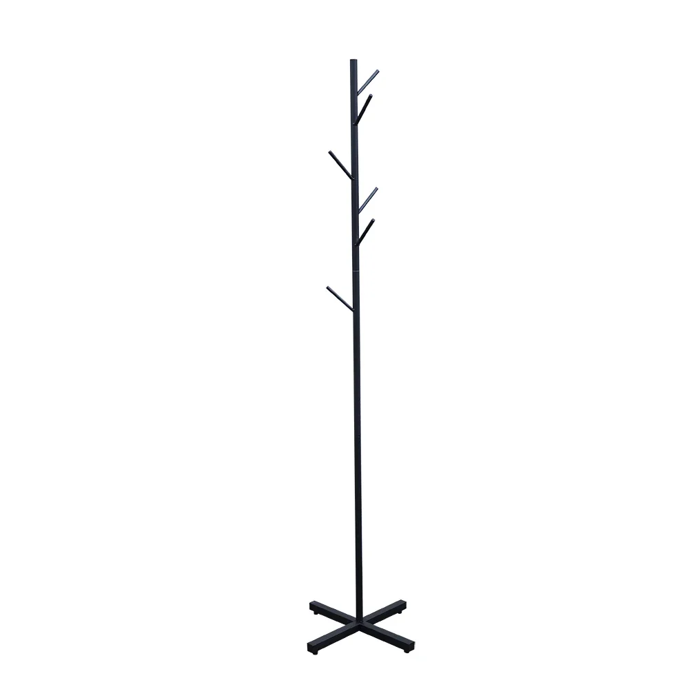 

Modern Metal Coat Rack Free Standing 7 Hooks Hall Tree, Hat Hanger & Coat Racks Stand for Clothes, Bags, Umbrella