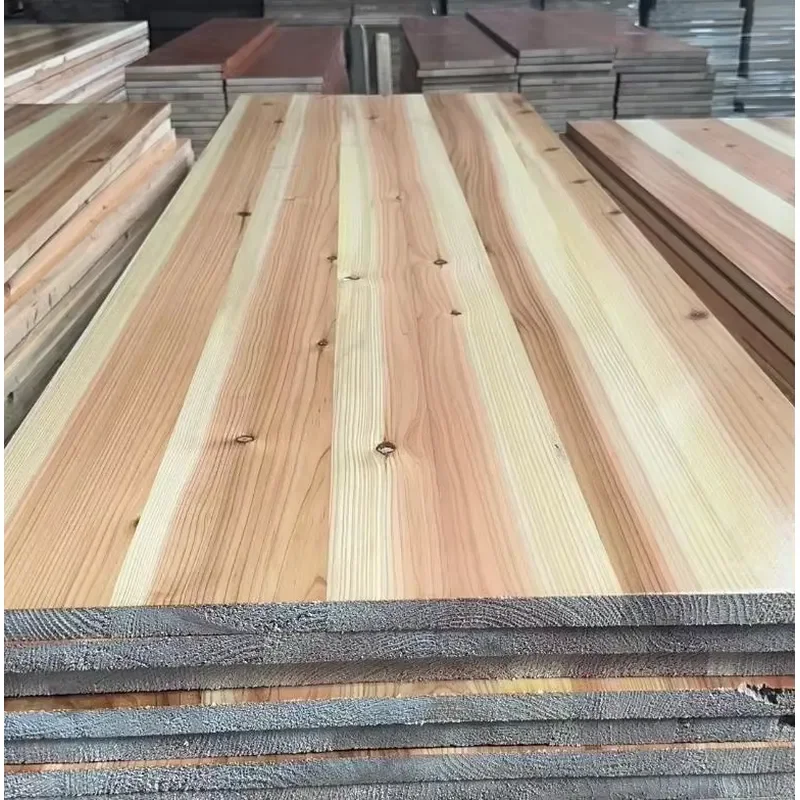 Painted Custom Solid Wood Joint Panel Chinese Fir/cedar Wood Board Sale
