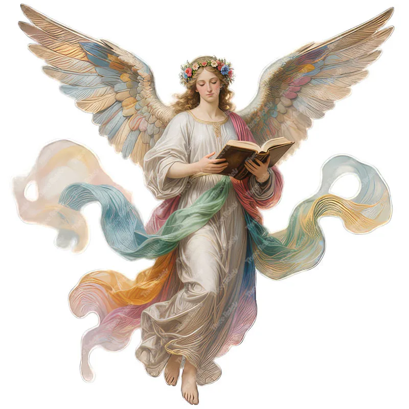 Three Ratels CFN164 Elegant Angel Wall Decals for Home Decor Lucky Car decals