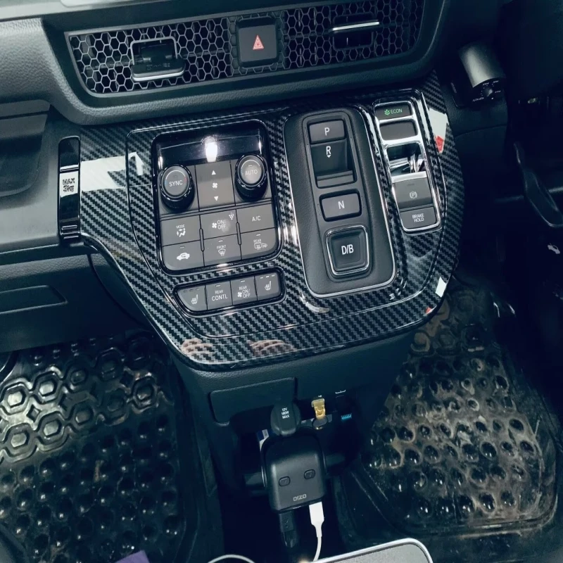 

Для Honda Stepwgn Spada Air RP6 RP7 RP8 2022 2023, центральная панель переключения передач из АБС-пластика, наклейка на крышку электронного ручного тормоза