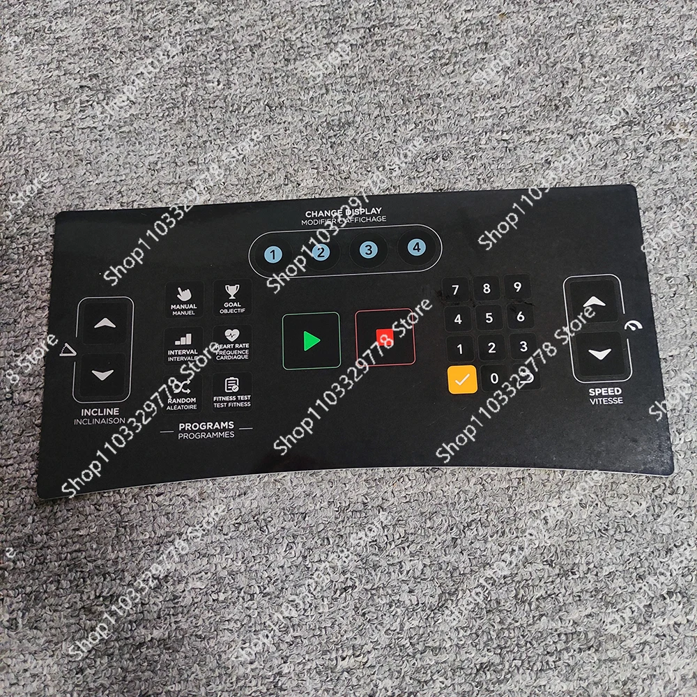 Vision T600 Treadmill membrane keypad 1000425703 film switch Manipulate Overlay 1000450651