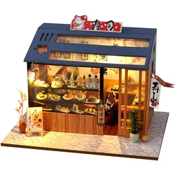 Casa Diy Dollhouse miniatures Tiny House Doll Houses miniaturas maison sylvanian casas de muñecas For Children Birthday Gifts