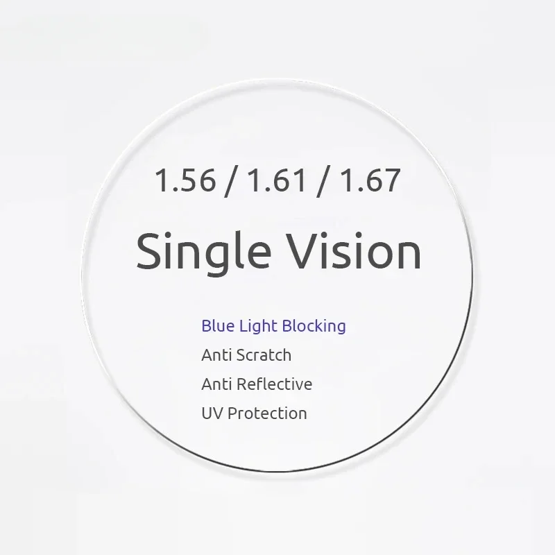 

Visionect 1.56 1.61 1.67 Single Vision Prescription Lenses Blue Light Blocking For Computer Glasses Myopia Or Reading Presbyopia
