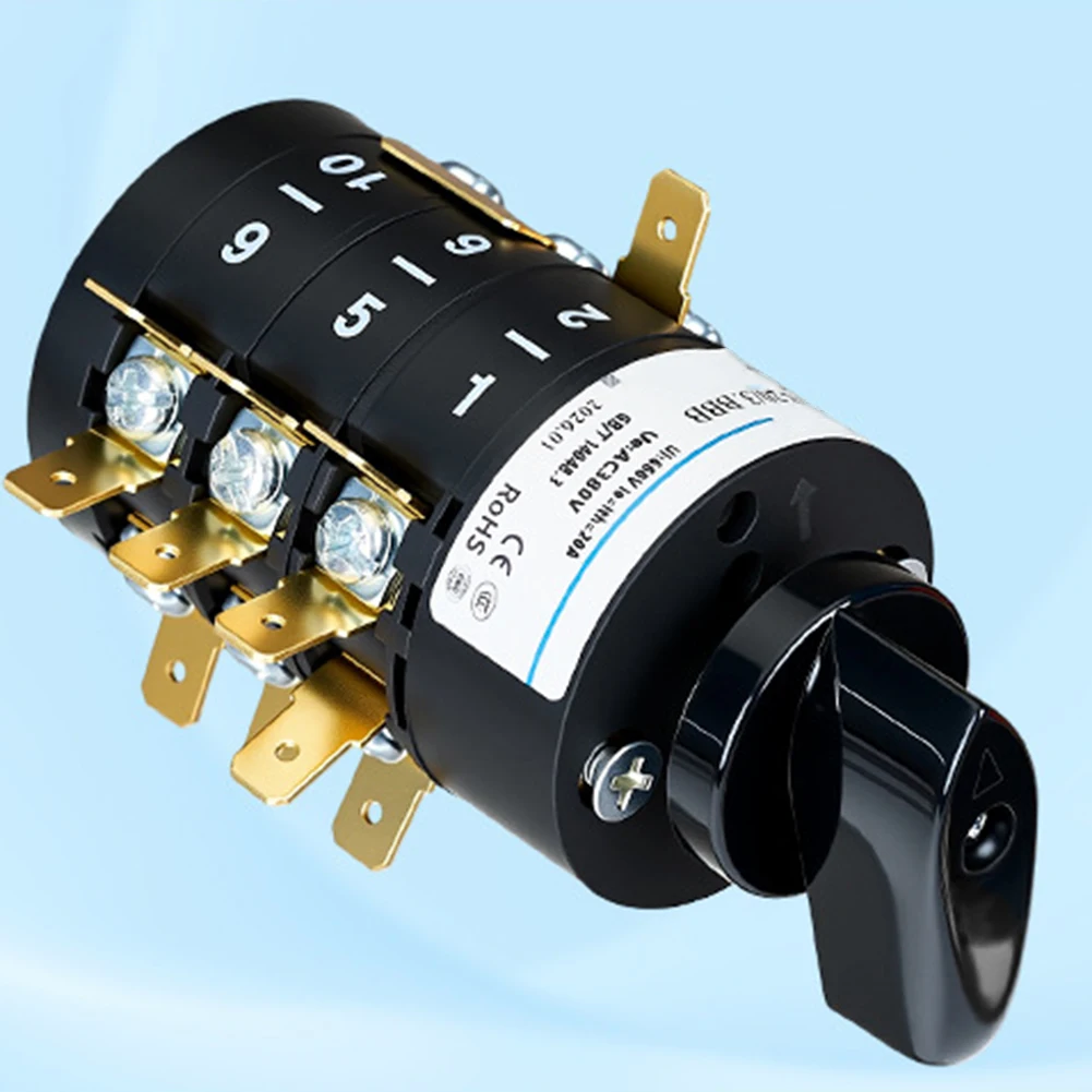 HZ5B-20/3 Combination Rotary Switch 3 Pole 8 Position 20A 380V Cam Selector For Inverter Welder Machine Tool Power Control - view 6