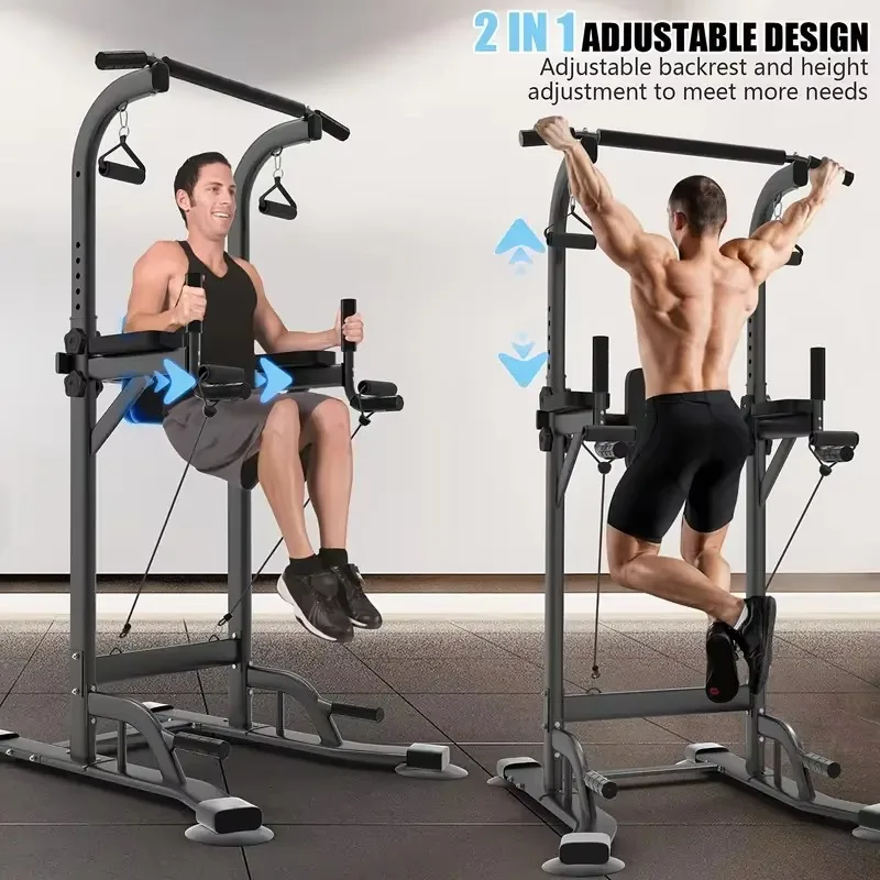 Universal Gymnastics Parallel Bars - High-Quality Fitness Power Tower with Horizontal Bar & Pull-Up Station