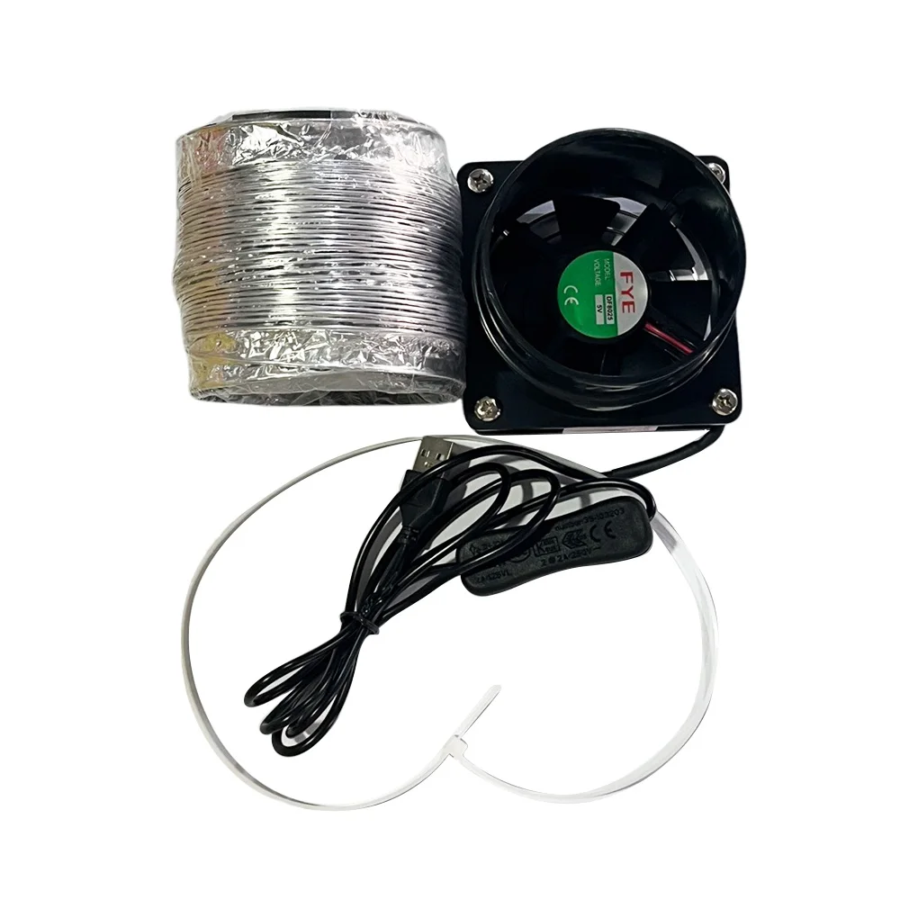 Extractor de conductos de alta velocidad con conducto de 1 m - Ventilador de ventilación duradero para el espacio de trabajo del garaje del baño del hogar