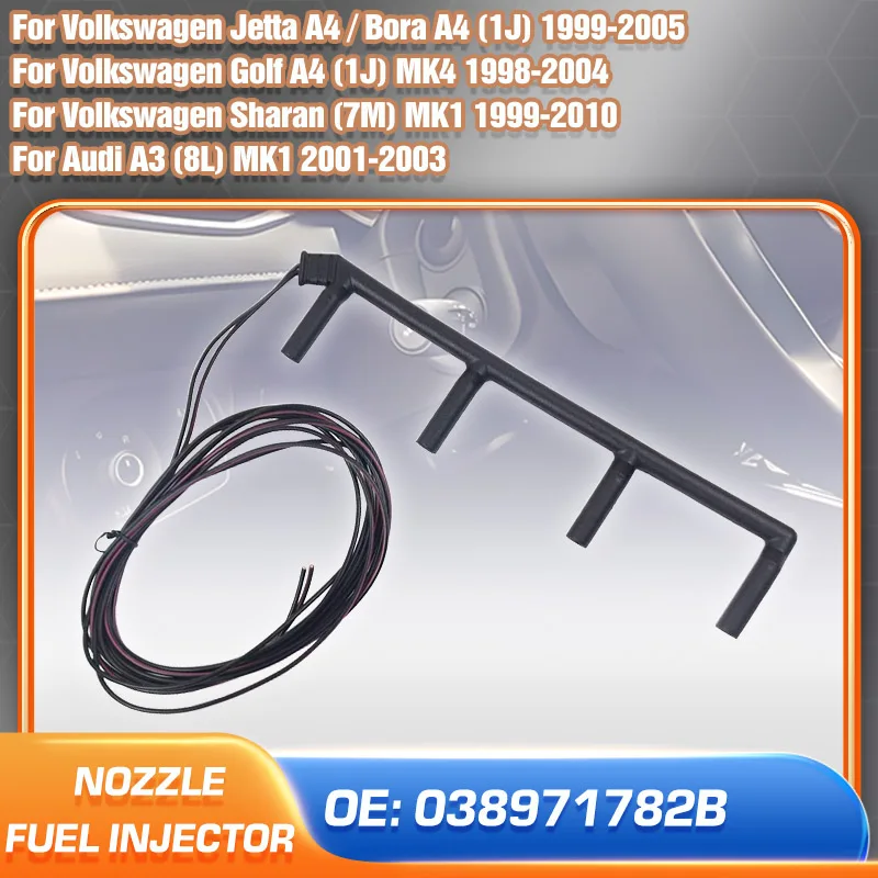 

Fuel Injector Nozzle For Volkswagen Golf Volkswagen Jetta Bora 1998-2005 Audi A3 2001-2003 Volkswagen Sharan 1999-2010 Car Parts