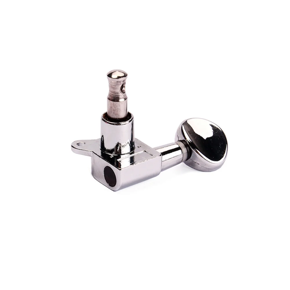 

Set of 6 Metal Guitar Tuners Machine Heads Silver Half Moon Style Universal Size for Electric Acoustic Guitar String