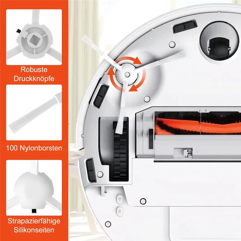 A74G-アクセサリーキット Xiaomi X20+ / X10+ 掃除機交換部品メインサイドブラシ Hepa フィルターモップ布ダストバッグ