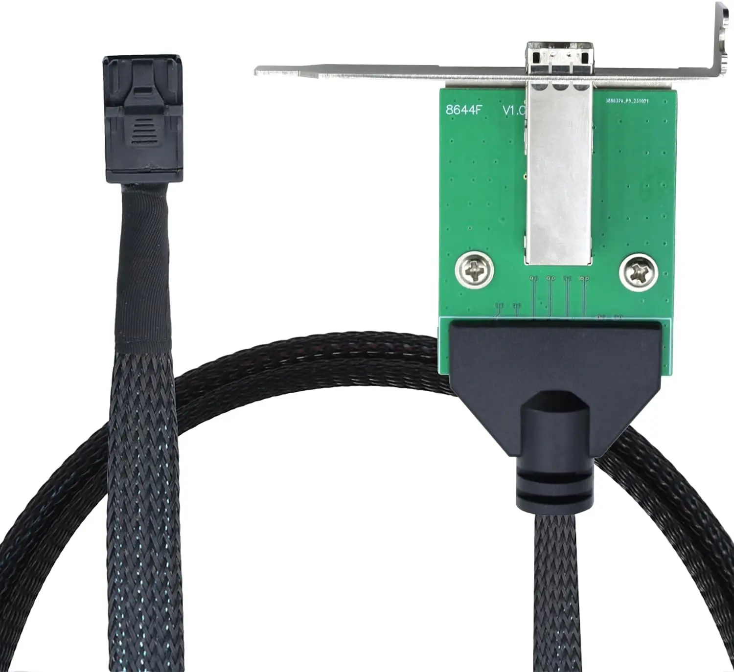 JavicTech External Mini SAS HD SFF-8644 Female to Mini SAS HD SFF-8643 Male Data Server Raid Cable Adapter