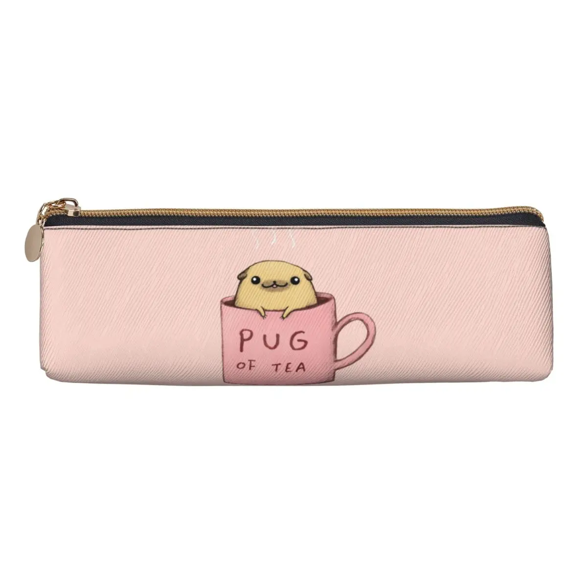 Pug de chá lápis casos caneta titular armazenamento artigos de papelaria suprimentos grande capacidade caneta caixa saco de lápis para menino menina escola