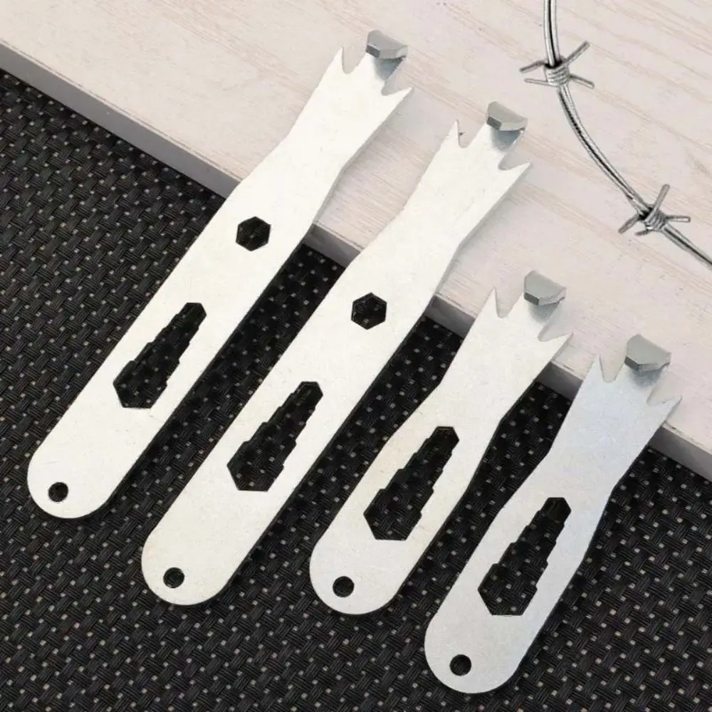 Stainless Steel Fence Wire Twister Heavy Duty Barb Binding Wire Fence Twisting Fastener Tensioning Tool Multifunctional