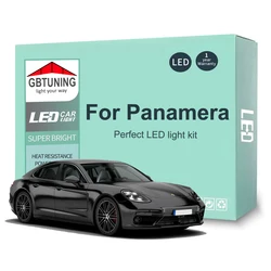 23Pcs LED Interior Light Bulb Kit For Porsche Panamera 970 4 S 4S Turbo Turbo S Diesel GTS S Hybrid 2009-2018 Car Lamp Canbus
