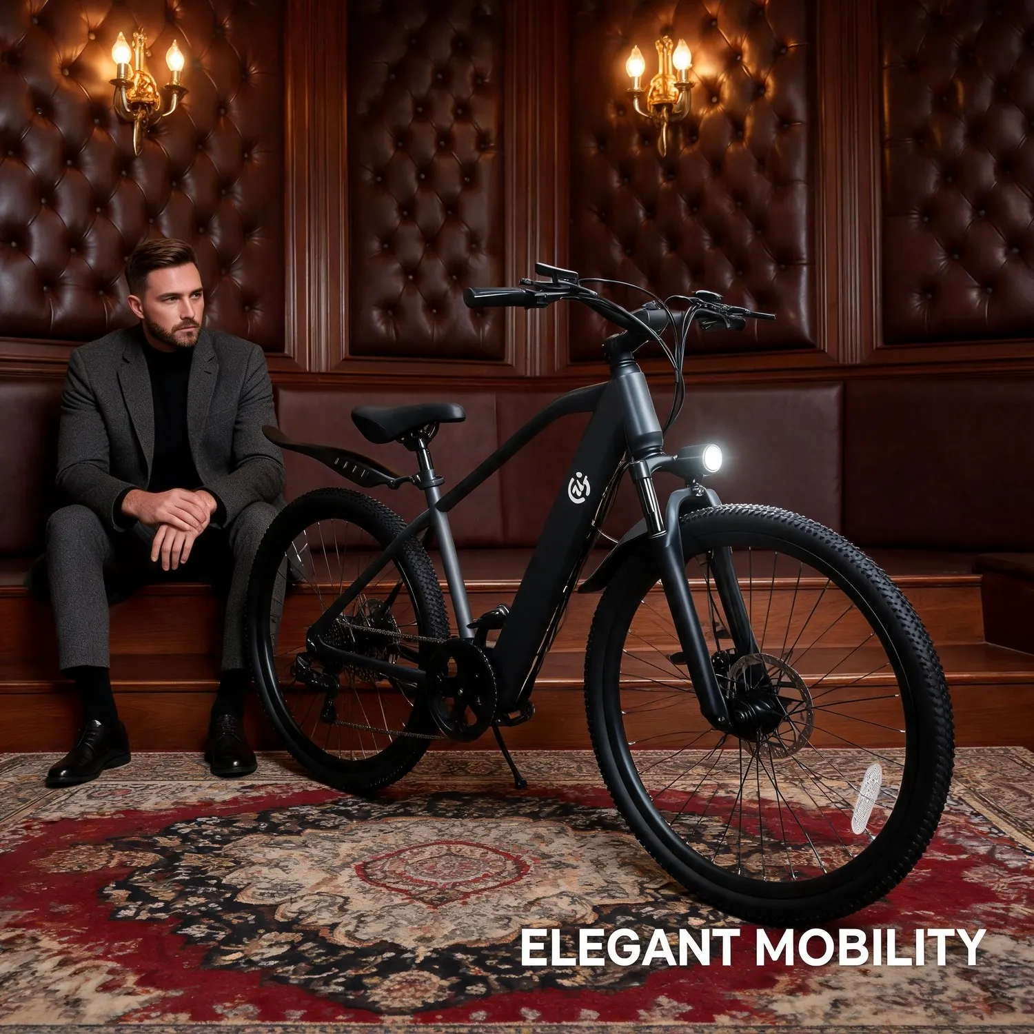 Urban Greenway E-bike, 500W Motor, 26 inch wheel, mechanical disc brake, pedal assist, removable battery, weekend green path sightseeing rides