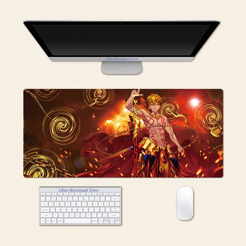 Gilgamesh Fate Anime Large Mouse Pad PlayMat Office Mousepad Game Creative Desk Gaming Mat