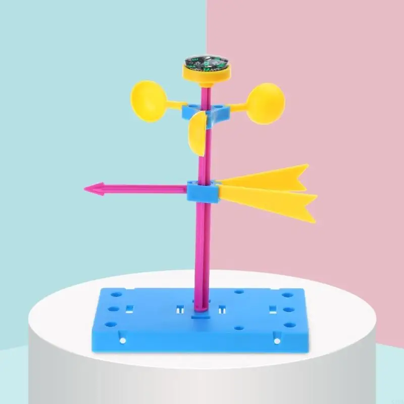 G8TA Model Desktop Model Windmill Plastik Untuk Pendidikan Anak -Anak Mainan Toy Windmill Awal Mainan Pendidikan Anak Anak laki