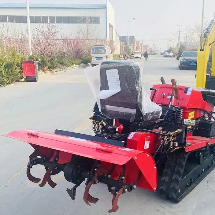 

Индивидуальный дизельный гусеничный трактор-культиватор 80 л.с. для сухих земель и обработки рисовых полей