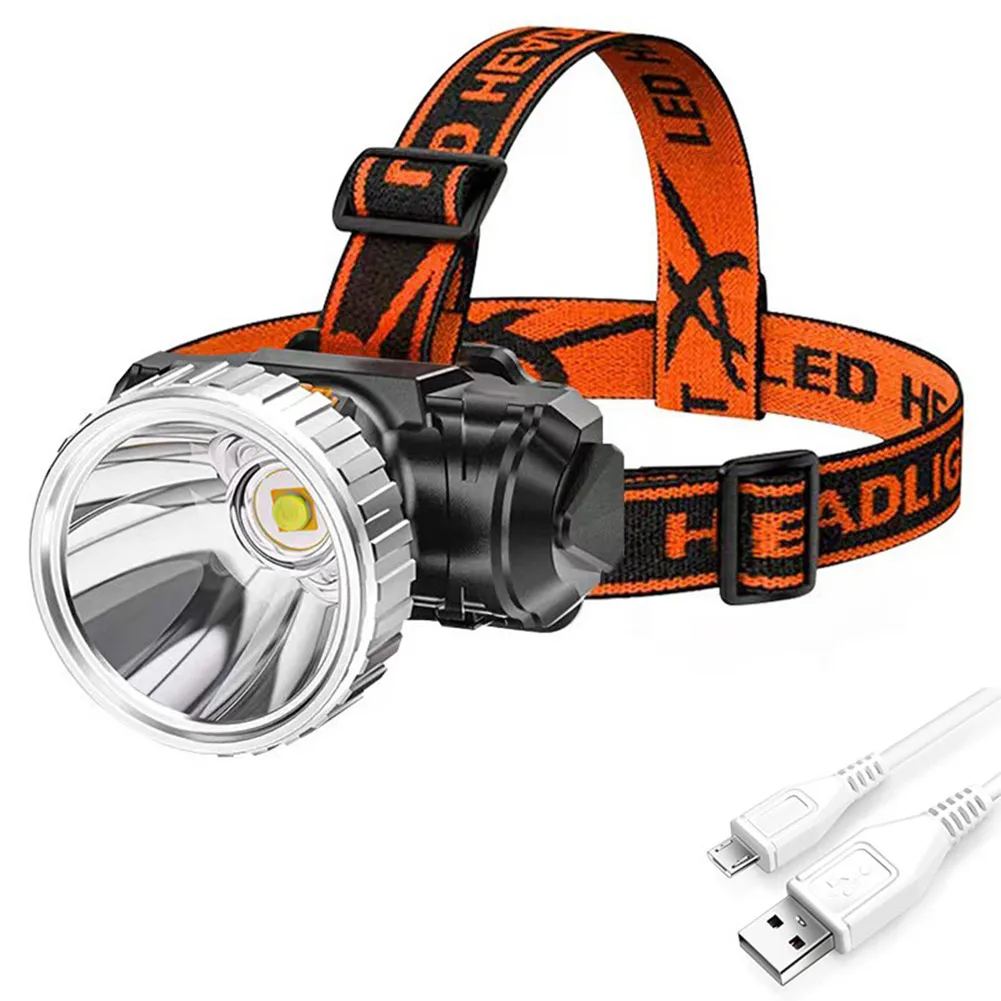 Headlight Headlamp Rechargeable 3 Modes Bright Lights Flashlights IPX6 Waterproof LED Camping Night Road Workshop