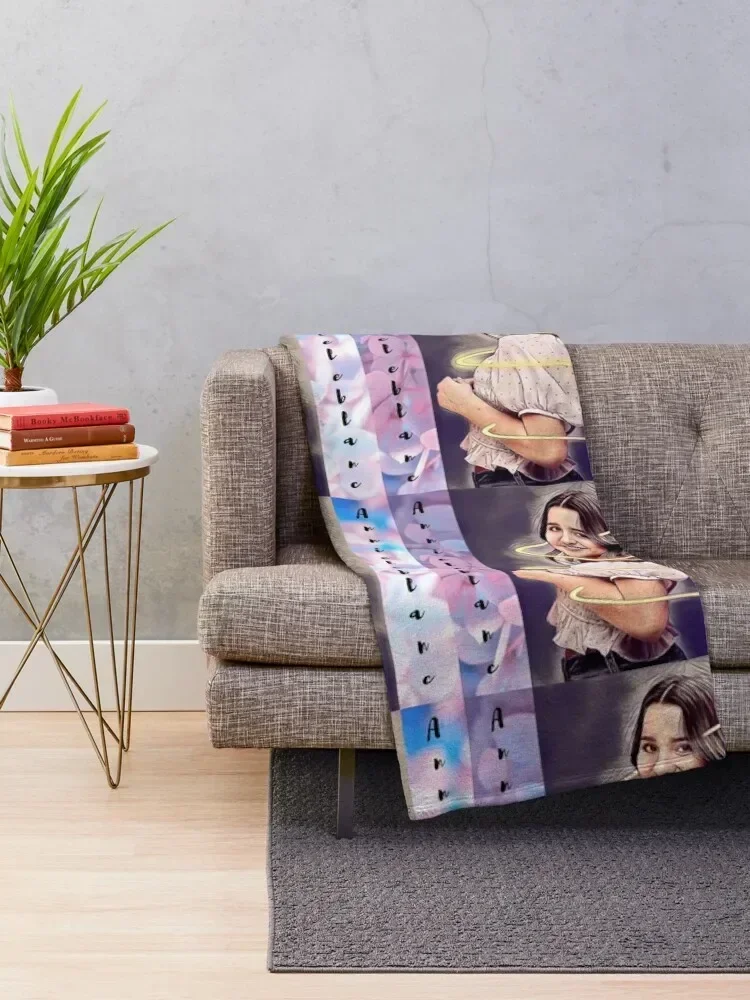 Annie leblanc Throw Blanket for sofa Furrys Cute Plaid Blankets