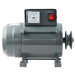 High Power 220V 3500W/500W Small Pulley Type Permanent Magnet Lighting Generator Belt Type 220V Diesel Engine Copper Wire