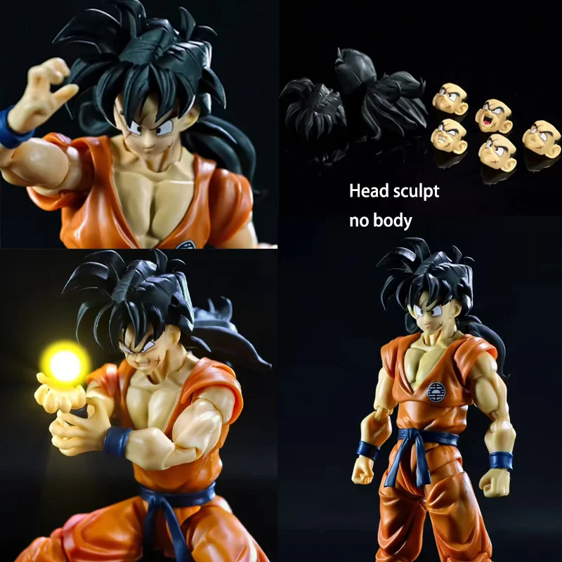 

In Stock Jr Studio Dragon Ball Z Anime Figure SHF Super Saiyan Yamcha Head Accessories Headsculpt Statues Collectible Model Toys