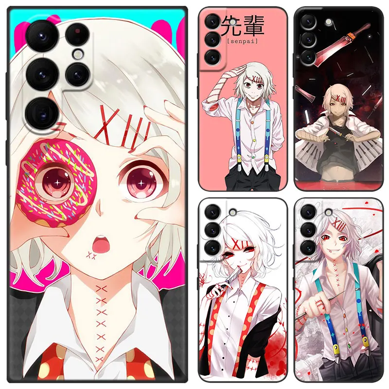 Juuzou Suzuya Tokyo Ghoul Black Case For Samsung Galaxy S23 Ultra S22 S21 Plus S20 FE A13 A14 A23 A24 A25 A33 A34 A52S A53 A54